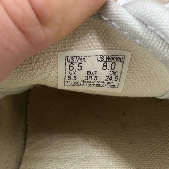 Vans Glitter Shimmer Mermaid Skater Sneaker Lace Up Shoes Short Top Women's 8 - Picture 9 of 12